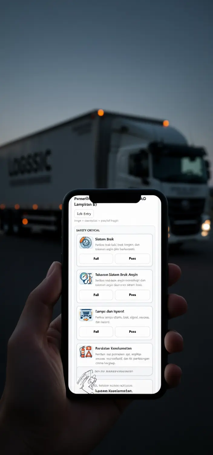 Nexhaul Safe Mobile Inspection — Lampiran B checklist PWA